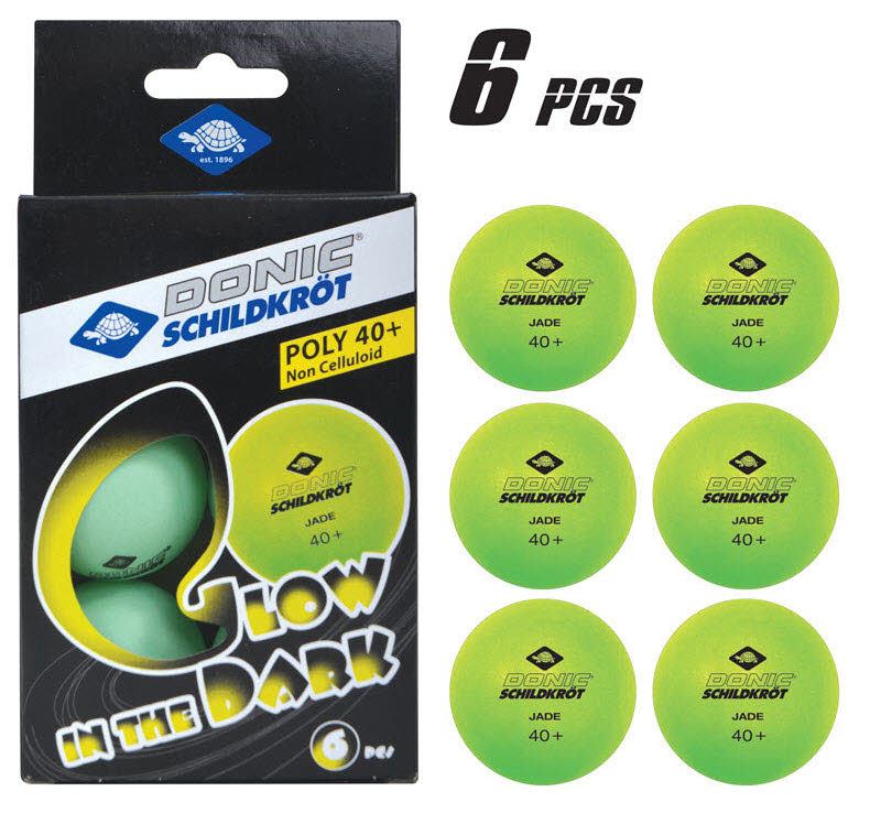 DONIC-SCHILDKRÖT Jade 40+ Glow in the Dark