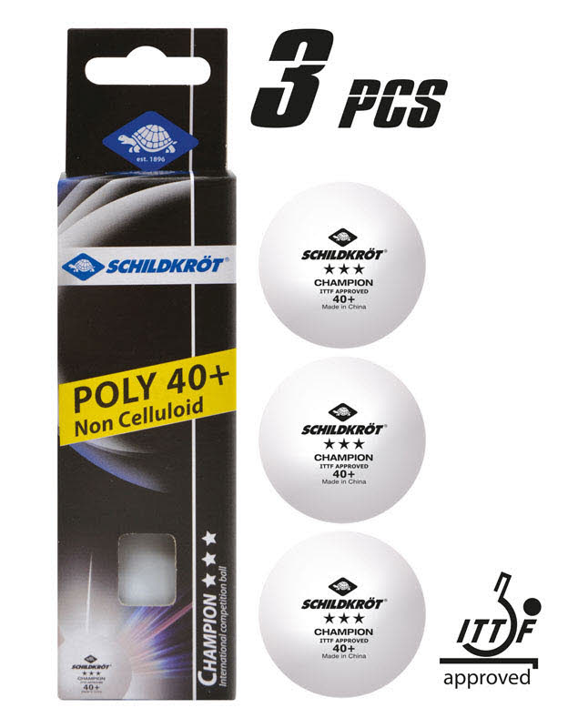 DONIC-SCHILDKRÖT Champion Poly 40+ 3*