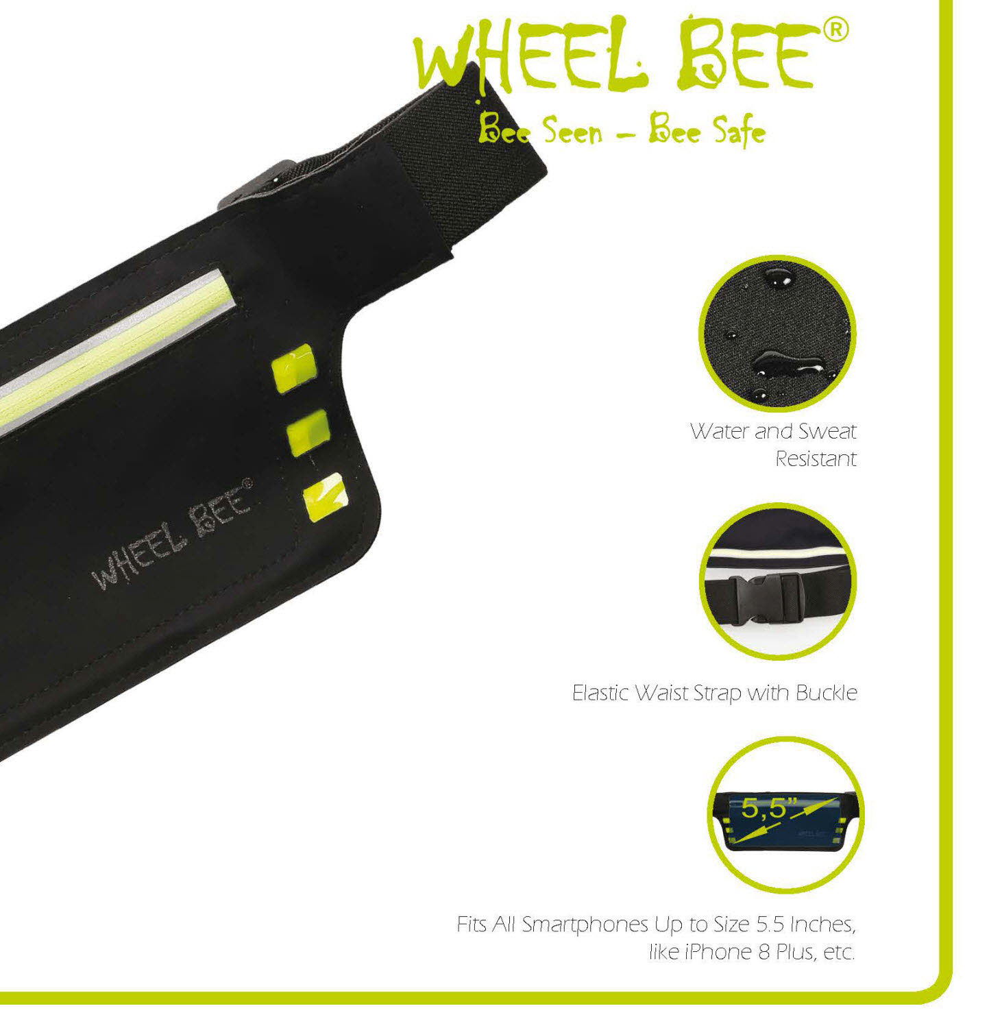 WHEEL BEE Running Waistbag Night Runner