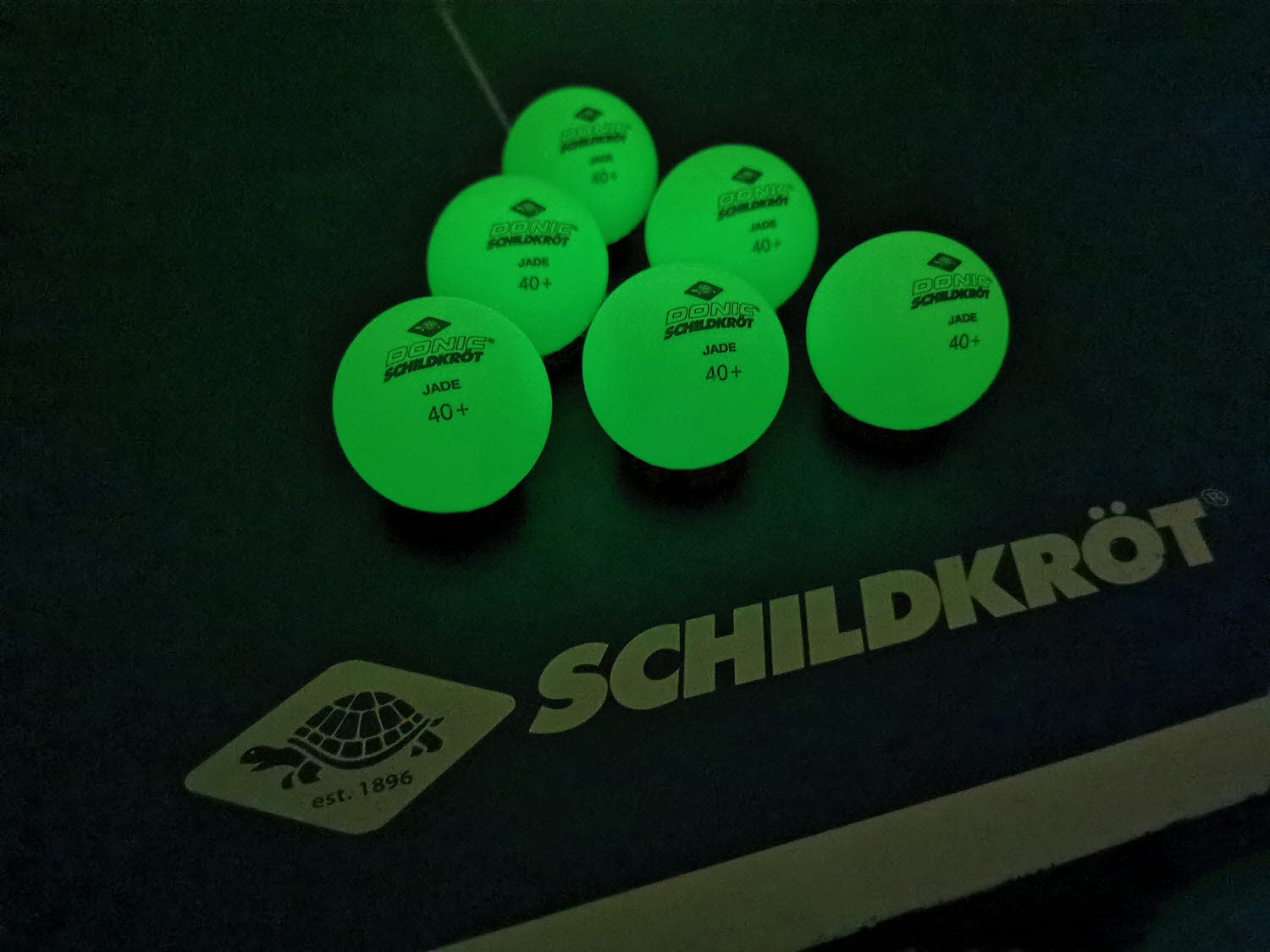 DONIC-SCHILDKRÖT Jade 40+ Glow in the Dark